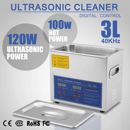 VEVOR 10L Nettoyeur à Ultrasons Bac Ultrasons Numérique avec Chauffage  Minuterie 840349972480